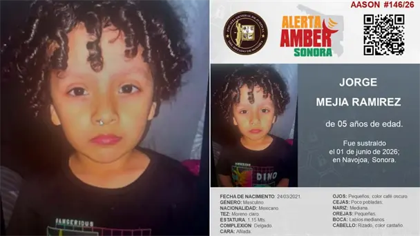 Alerta Amber activada por sustracción de menor en Navojoa Alerta Amber activada por sustracción de menor en Navojoa