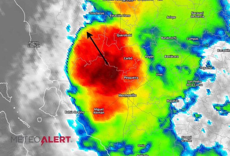 Lluvias fuertes afectan San Pedro El Saucito y norte de Hermosillo