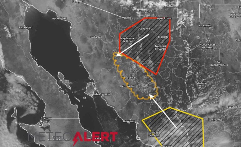 Sonora bajo vigilancia por tormentas; Hermosillo con 55% de probabilidad de lluvia esta noche Sonora bajo vigilancia por tormentas; Hermosillo con 55% de probabilidad de lluvia esta noche