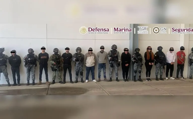 Detienen a 12 presuntos integrantes del CJNG en Michoacán tras operativo federal