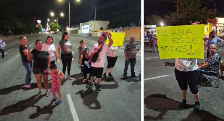 Vecinos de López Portillo bloquean bulevar por falta de agua potable en Hermosillo Vecinos de López Portillo bloquean bulevar por falta de agua potable en Hermosillo