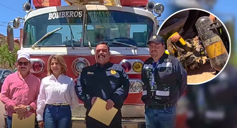 Cananea entrega camión extintor y equipo a Bomberos Voluntarios de Ures Cananea entrega camión extintor y equipo a Bomberos Voluntarios de Ures