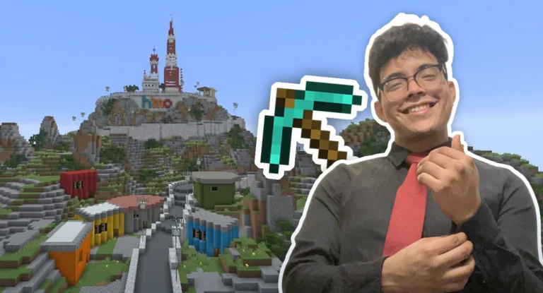 Joven de Hermosillo crea réplica digital del Cerro de la Campana en Minecraft