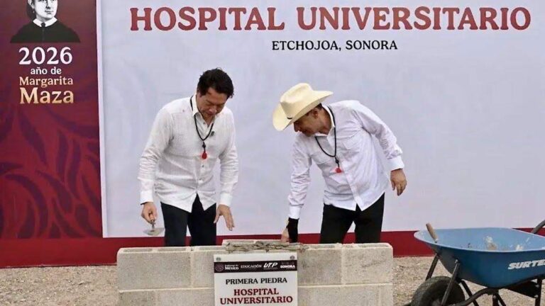 Mario Delgado supervisa inicio de Hospital Universitario en Etchojoa