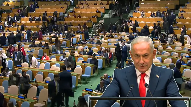Delegados abandonan Asamblea de la ONU durante discurso de Netanyahu
