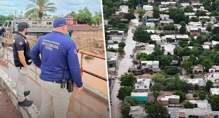 Lluvias afectan al menos 13 viviendas en Empalme; refugios temporales disponibles