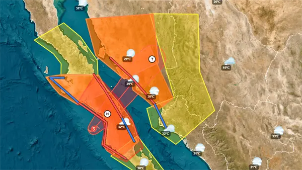 Huracán Polo tocará tierra en Sonora con vientos de hasta 207 km/h
