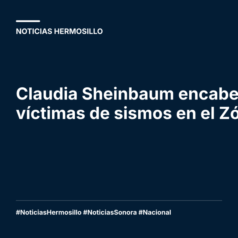 Claudia Sheinbaum encabeza homenaje a víctimas de sismos en el Zócalo