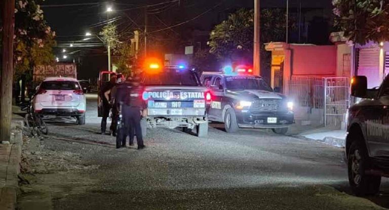Operativo policiaco tras detonaciones de arma de fuego en Villa Hermosa, Hermosillo