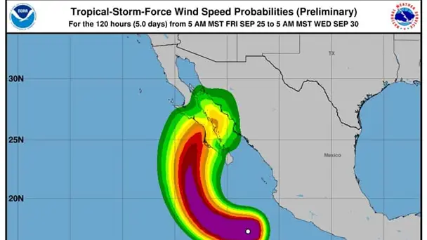 Huracán Polo sube a categoría 5 y aumenta riesgo de impacto cercano a Hermosillo