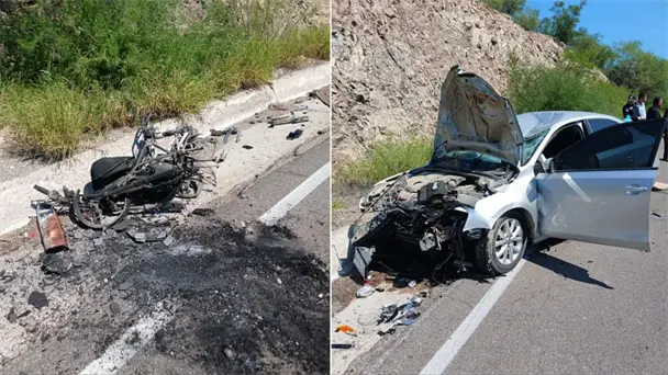 Dos personas fallecen tras choque frontal en la carretera Hermosillo-Ures