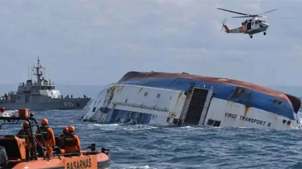 Naufragio del Virgo Transport 8 en el mar de Java deja 28 muertos y 107 desaparecidos