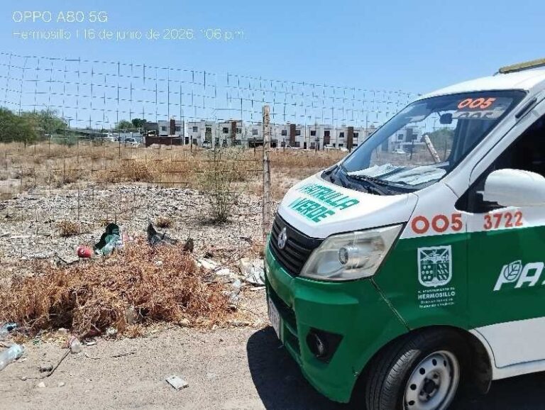 Gobierno Municipal de Hermosillo inicia operativo de limpieza en 329 lotes baldíos