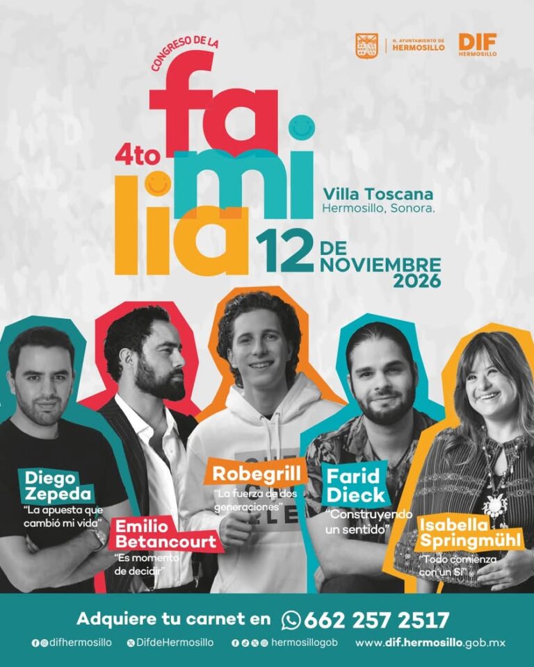 4to Congreso de la Familia en Hermosillo se realizará el 12 de noviembre