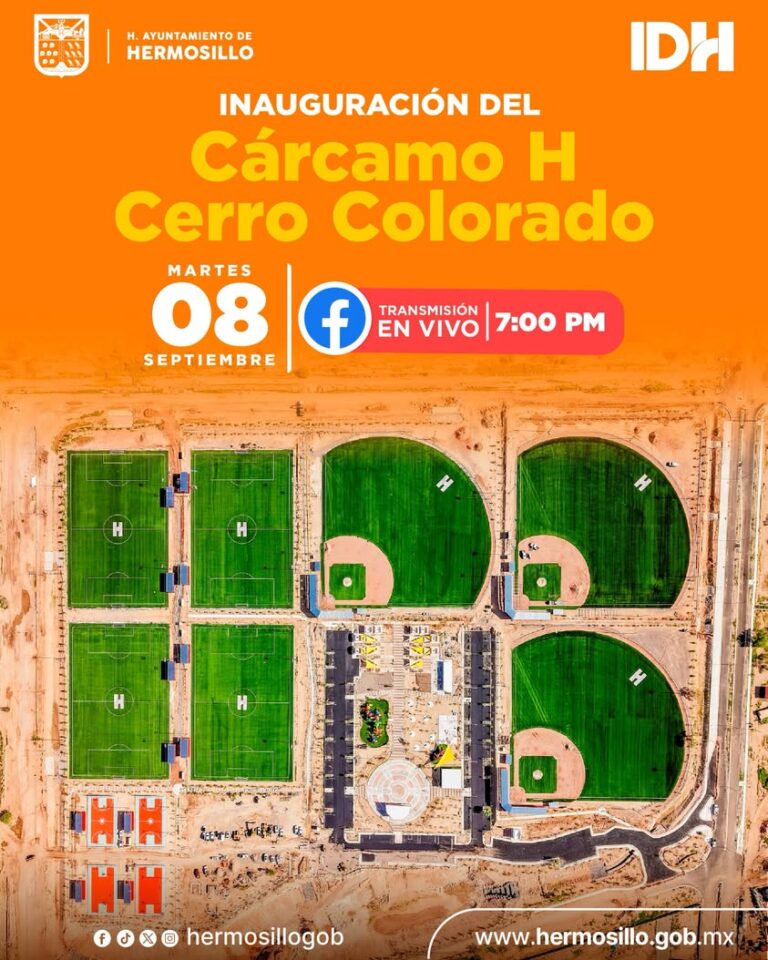 Gobierno de Hermosillo inaugura Cárcamo H en Cerro Colorado