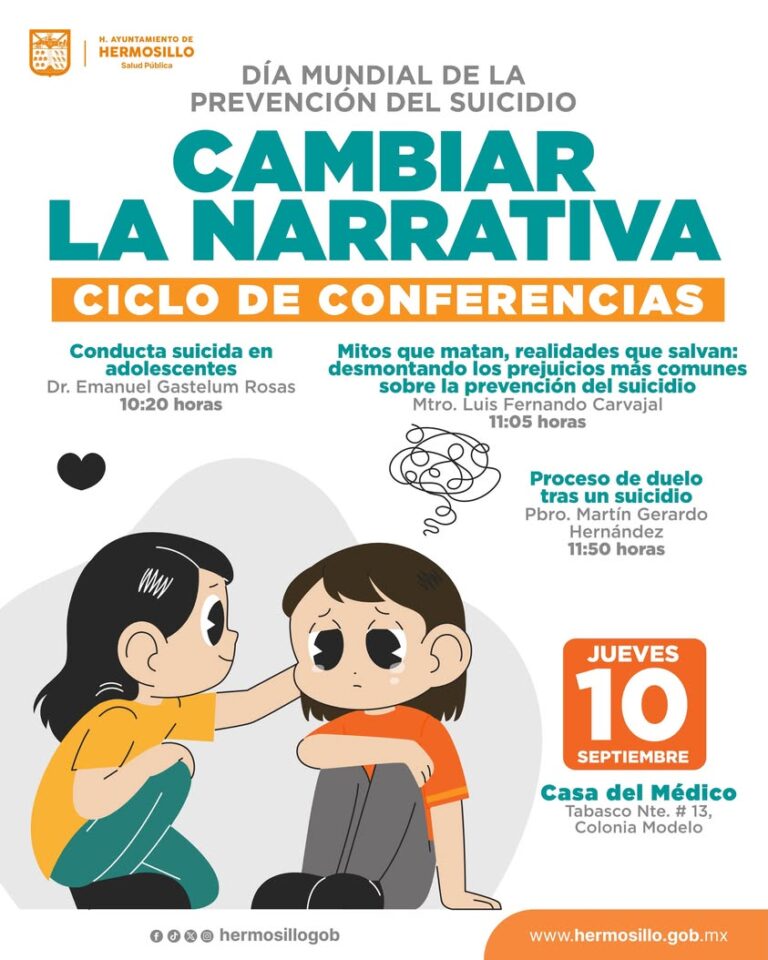 Prevención del suicidio: ciclo de conferencias en Hermosillo