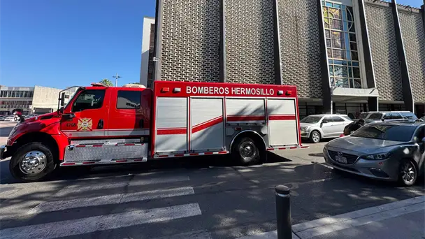 Evacuación en ISSSTESON Hermosillo por conato de incendio en equipo de rebombeo Evacuación en ISSSTESON Hermosillo por conato de incendio en equipo de rebombeo