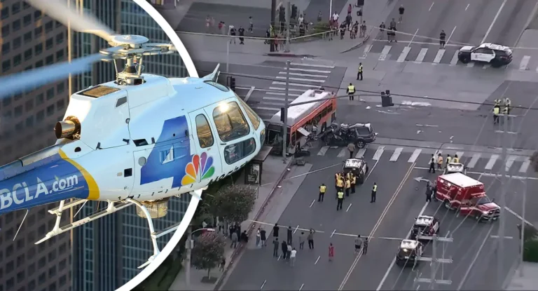 Helicóptero de NBC Los Angeles se estrella en Chatsworth; al menos tres muertos