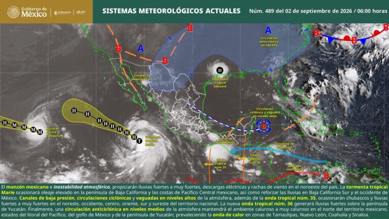 Clima en Sonora para el 2 de septiembre: calor, humedad y lluvias Clima en Sonora para el 2 de septiembre: calor, humedad y lluvias