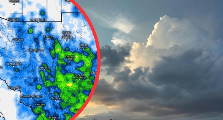 Pronóstico de tormentas y lluvias para Sonora este domingo