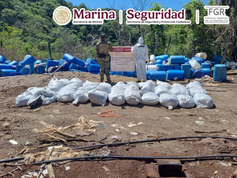 Aseguran más de 16 toneladas de metanfetamina en Sinaloa tras operativo