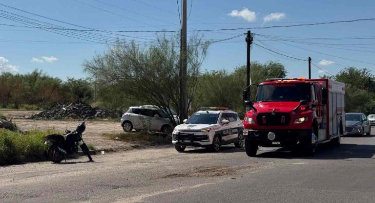 Motociclista resulta lesionado tras choque en colonia Alto Valle, Hermosillo
