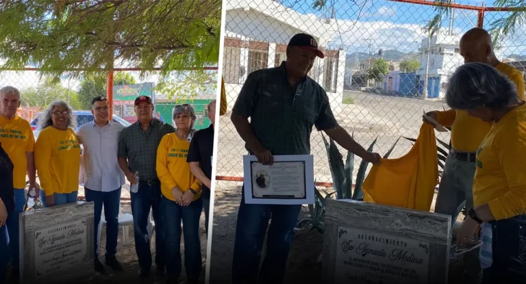 Reconocen a vecino por cuidar parque en Lomas de Madrid, Hermosillo Reconocen a vecino por cuidar parque en Lomas de Madrid, Hermosillo