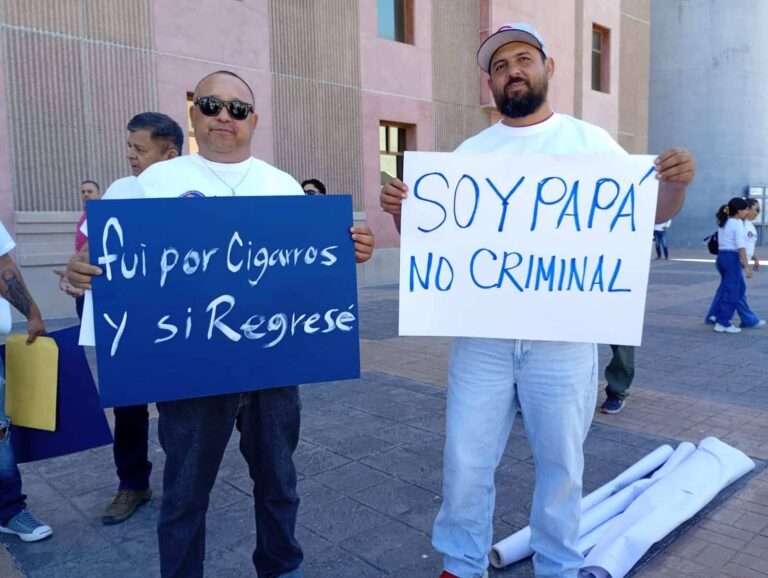 Manifestación de Soy Papá No Criminal en Hermosillo por leyes de convivencia