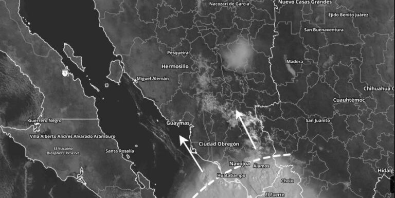 Pronóstico de tormentas en Hermosillo para esta tarde y madrugada