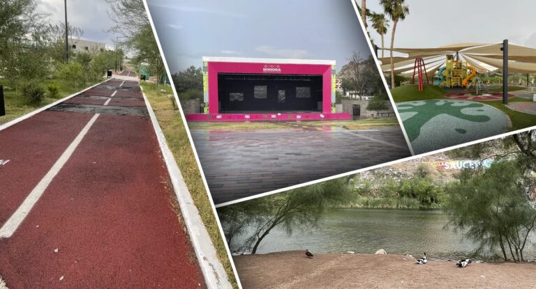 Avanza la rehabilitación del parque La Sauceda en Hermosillo con mantenimiento en trotapista