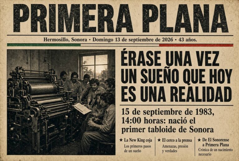 Nacimiento del periódico Primera Plana en Hermosillo en 1983