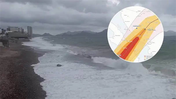 Huracán Polo amenaza San Carlos y Guaymas con lluvias intensas y vientos fuertes