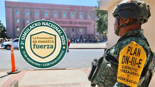 Más de 164 mil personas participarán en el Segundo Simulacro Nacional 2026 en Sonora