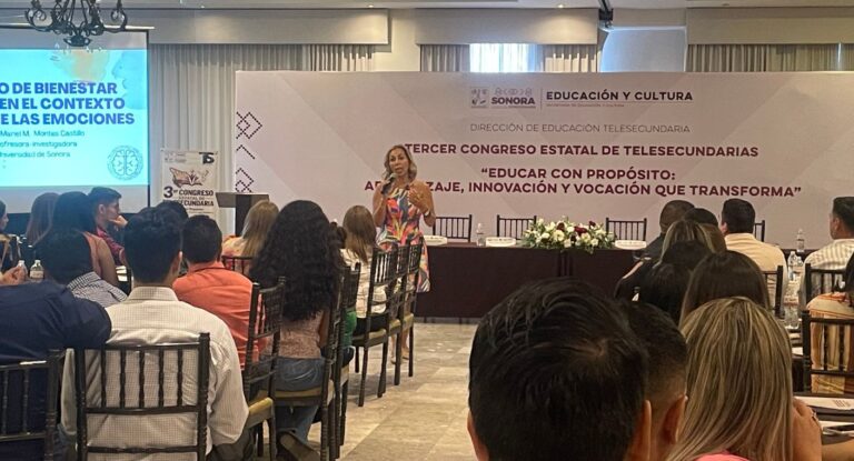 Abordan bienestar emocional y uso responsable de tecnología en Congreso Estatal de Telesecundarias