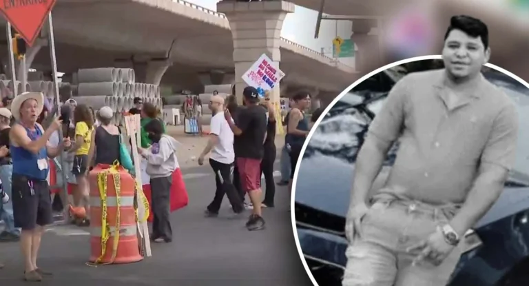 Protesta en Austin tras tiroteo de agente de ICE contra migrante venezolano