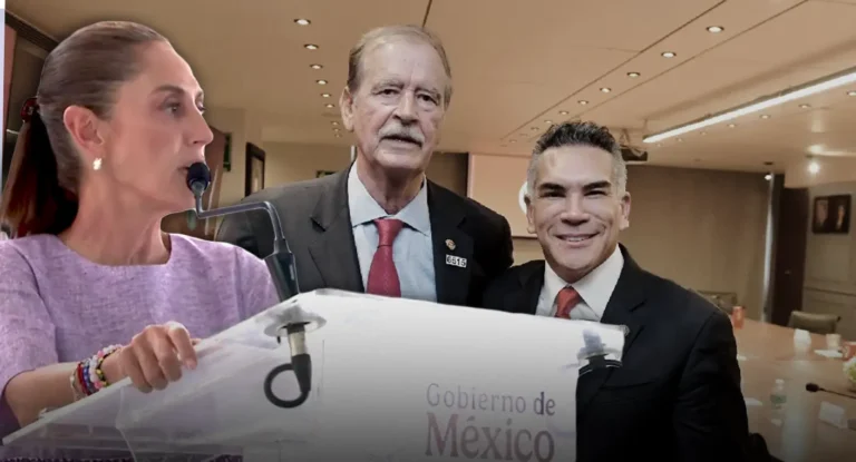 Claudia Sheinbaum critica reunión entre Vicente Fox y 'Alito' Moreno