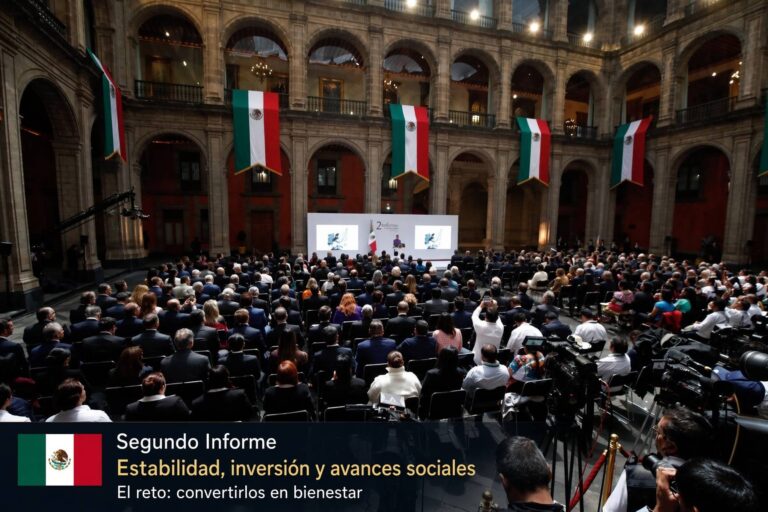 Claudia Sheinbaum presenta Segundo Informe con avances en economía y seguridad