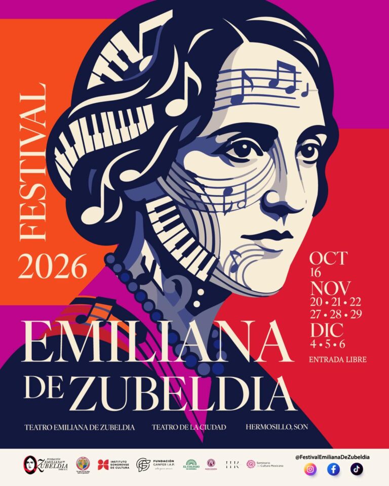 Anuncian Primer Festival Emiliana de Zubeldía en Hermosillo del 16 de octubre al 7 de diciembre de 2026