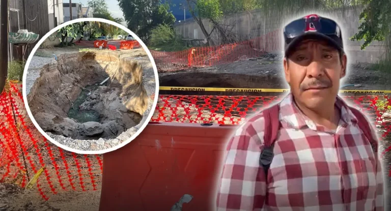 Megasocavón cumple dos meses sin atención en colonia Álvaro Obregón de Hermosillo