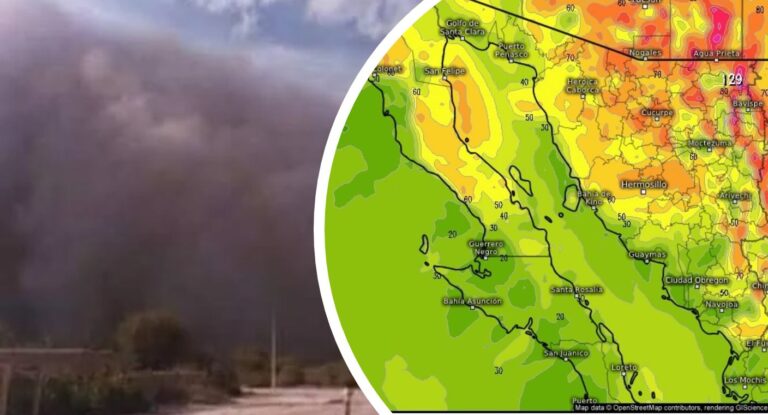 Prevén rachas de viento de hasta 110 km/h en Sonora este 15 de octubre