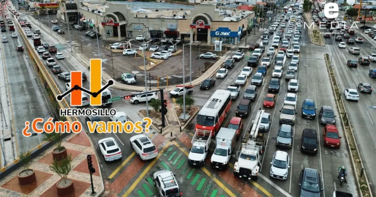 Crecen 4.2% los vehículos en Hermosillo en 2025, pero bajan 23.8% los siniestros viales
