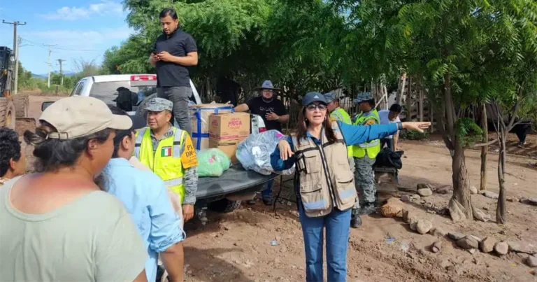 DIF Sonora mantiene apoyo y solicita donaciones para familias afectadas por huracán Polo