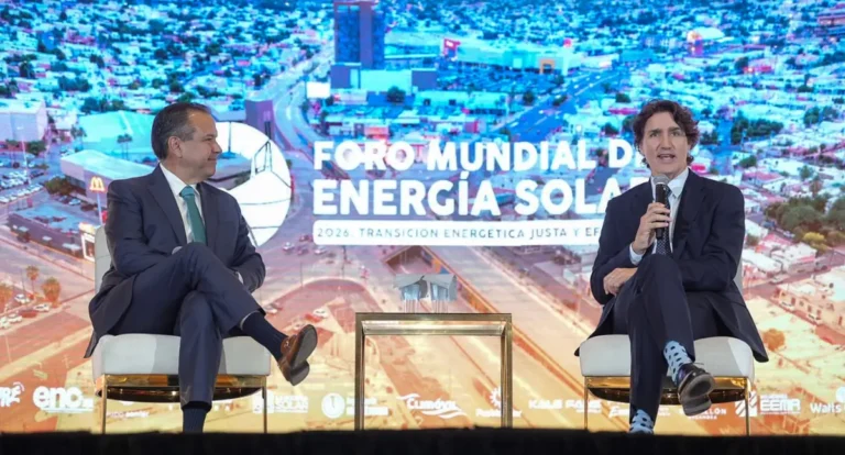 Justin Trudeau reconoce liderazgo de Hermosillo en innovación ambiental durante Foro Mundial de Energía Solar 2026