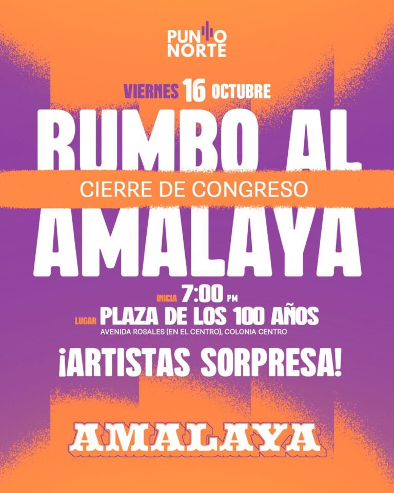 ¡Amalaya toma las calles de Hermosillo! Punto Norte 2026 cierra hoy su congreso con música, rumba y artistas sorpresa