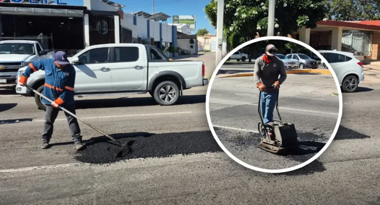 Hermosillo intensifica programa de bacheo para reparar un millón de metros cuadrados en 2026