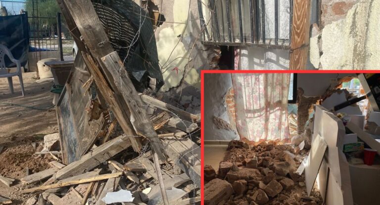 Accidentes viales recurrentes dañan vivienda en bulevar Luz Valencia de Hermosillo