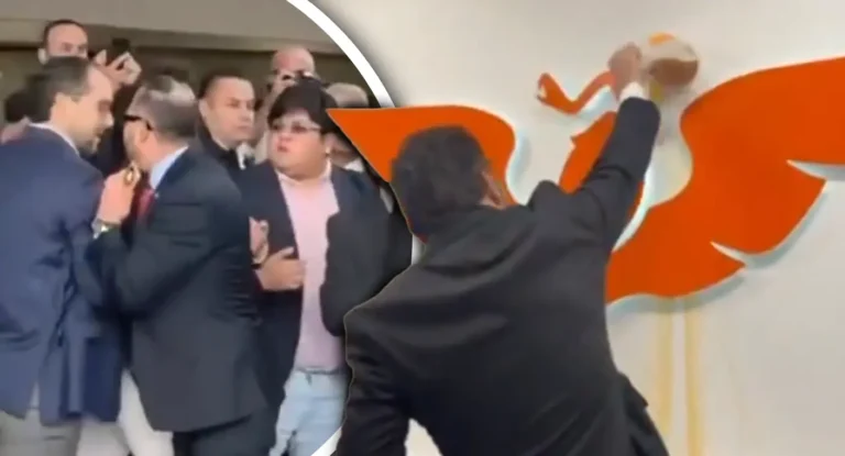 Diputados del PRI arrojan agua sucia en oficinas de Movimiento Ciudadano por crisis hídrica en Jalisco